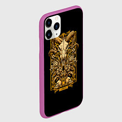 Чехол iPhone 11 Pro матовый Овен, цвет: 3D-фиолетовый — фото 2
