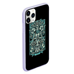 Чехол iPhone 11 Pro матовый Дева, цвет: 3D-светло-сиреневый — фото 2