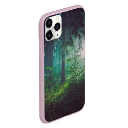 Чехол iPhone 11 Pro матовый Таинственный лес, цвет: 3D-розовый — фото 2