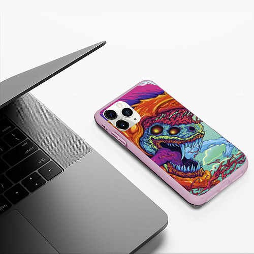 Чехол iPhone 11 Pro матовый CS:GO Hyper Beast / 3D-Розовый – фото 3