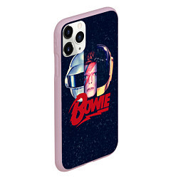 Чехол iPhone 11 Pro матовый Bowie Space, цвет: 3D-розовый — фото 2