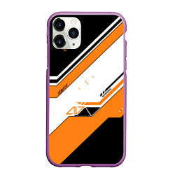 Чехол iPhone 11 Pro матовый CS:GO Asiimov, цвет: 3D-фиолетовый