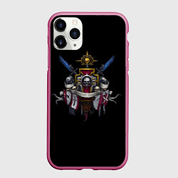 Чехол iPhone 11 Pro матовый Daemonium venatores, цвет: 3D-малиновый