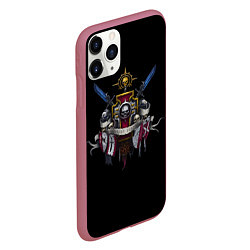 Чехол iPhone 11 Pro матовый Daemonium venatores, цвет: 3D-малиновый — фото 2