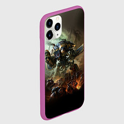 Чехол iPhone 11 Pro матовый Титан, цвет: 3D-фиолетовый — фото 2