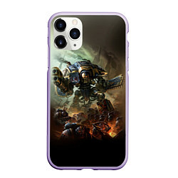 Чехол iPhone 11 Pro матовый Титан, цвет: 3D-светло-сиреневый