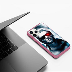 Чехол iPhone 11 Pro матовый T-800, цвет: 3D-малиновый — фото 2