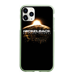 Чехол iPhone 11 Pro матовый Nickelback: No fixed address, цвет: 3D-салатовый