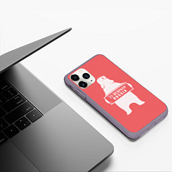 Чехол iPhone 11 Pro матовый С 23 фефраля Россия, цвет: 3D-серый — фото 2