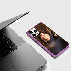 Чехол iPhone 11 Pro матовый Бенедикт Камбербэтч 1, цвет: 3D-фиолетовый — фото 2