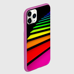 Чехол iPhone 11 Pro матовый Радужная лестница, цвет: 3D-фиолетовый — фото 2