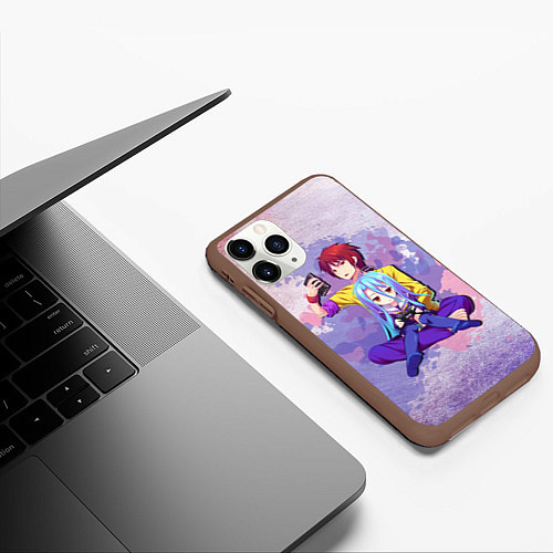 Чехол iPhone 11 Pro матовый No Game No Life / 3D-Коричневый – фото 3