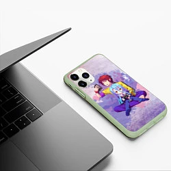 Чехол iPhone 11 Pro матовый No Game No Life, цвет: 3D-салатовый — фото 2