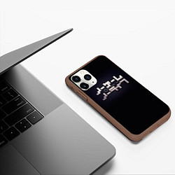 Чехол iPhone 11 Pro матовый No Game No Life лого, цвет: 3D-коричневый — фото 2