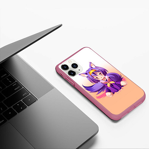 Чехол iPhone 11 Pro матовый No Game No Life / 3D-Малиновый – фото 3