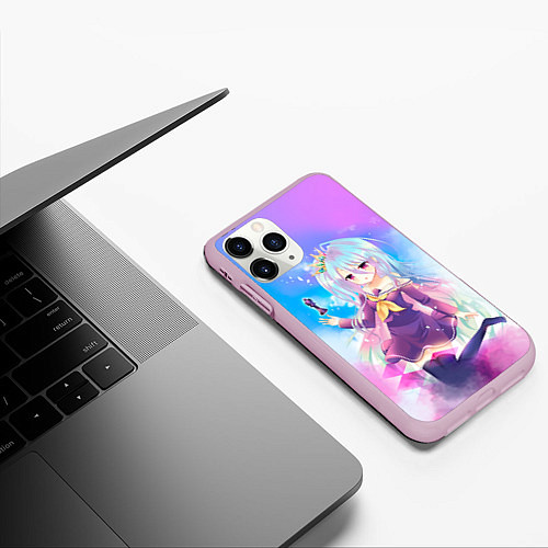 Чехол iPhone 11 Pro матовый No Game No Life / 3D-Розовый – фото 3