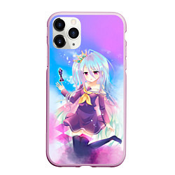 Чехол iPhone 11 Pro матовый No Game No Life, цвет: 3D-розовый