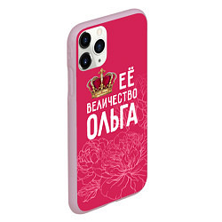 Чехол iPhone 11 Pro матовый Её величество Ольга, цвет: 3D-розовый — фото 2