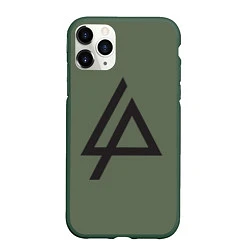Чехол iPhone 11 Pro матовый Linkin Park: Symbol, цвет: 3D-темно-зеленый