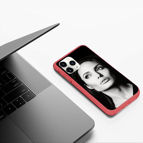 Чехол iPhone 11 Pro матовый Mono Jolie / 3D-Красный – фото 3