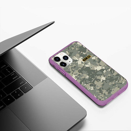 Чехол iPhone 11 Pro матовый O I + / 3D-Фиолетовый – фото 3