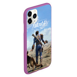 Чехол iPhone 11 Pro матовый Fallout 4: Welcome Home, цвет: 3D-фиолетовый — фото 2