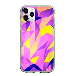 Чехол iPhone 11 Pro матовый Texture, цвет: 3D-салатовый