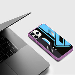 Чехол iPhone 11 Pro матовый CS:GO Vulcan, цвет: 3D-фиолетовый — фото 2