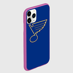 Чехол iPhone 11 Pro матовый St Louis Blues: Tarasenko 91, цвет: 3D-фиолетовый — фото 2