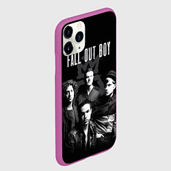 Чехол iPhone 11 Pro матовый Fall out boy band, цвет: 3D-фиолетовый — фото 2