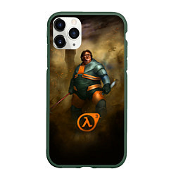 Чехол iPhone 11 Pro матовый HL3: Gabe Newell, цвет: 3D-темно-зеленый
