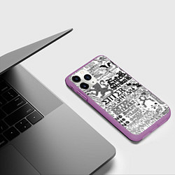 Чехол iPhone 11 Pro матовый Enter Shikari: Words, цвет: 3D-фиолетовый — фото 2