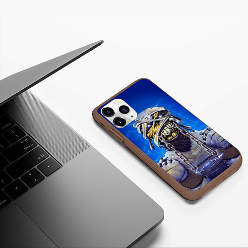 Чехол iPhone 11 Pro матовый Iron Maiden: Mummy / 3D-Коричневый – фото 3