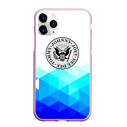 Чехол iPhone 11 Pro матовый Ramones Geomerty, цвет: 3D-розовый