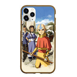 Чехол iPhone 11 Pro матовый Легенда об Аанге, цвет: 3D-коричневый