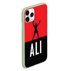 Чехол iPhone 11 Pro матовый Ali Boxing, цвет: 3D-салатовый — фото 2