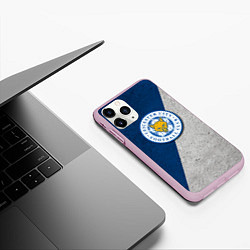 Чехол iPhone 11 Pro матовый Leicester City FC, цвет: 3D-розовый — фото 2