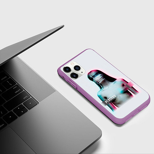 Чехол iPhone 11 Pro матовый Placebo Meds / 3D-Фиолетовый – фото 3