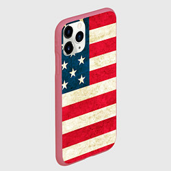 Чехол iPhone 11 Pro матовый США, цвет: 3D-малиновый — фото 2