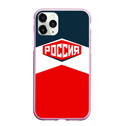 Чехол iPhone 11 Pro матовый Россия СССР, цвет: 3D-розовый