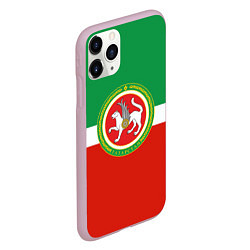 Чехол iPhone 11 Pro матовый Татарстан: флаг, цвет: 3D-розовый — фото 2