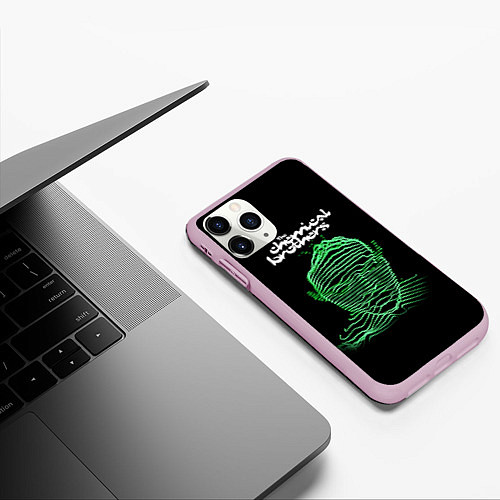 Чехол iPhone 11 Pro матовый Chemical Brothers: Acid lines / 3D-Розовый – фото 3