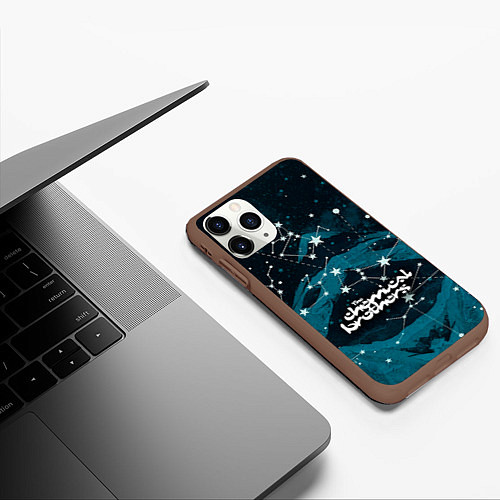 Чехол iPhone 11 Pro матовый Chemical Brothers: Space / 3D-Коричневый – фото 3