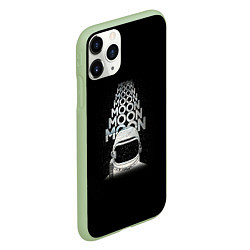 Чехол iPhone 11 Pro матовый Космонавт 2, цвет: 3D-салатовый — фото 2