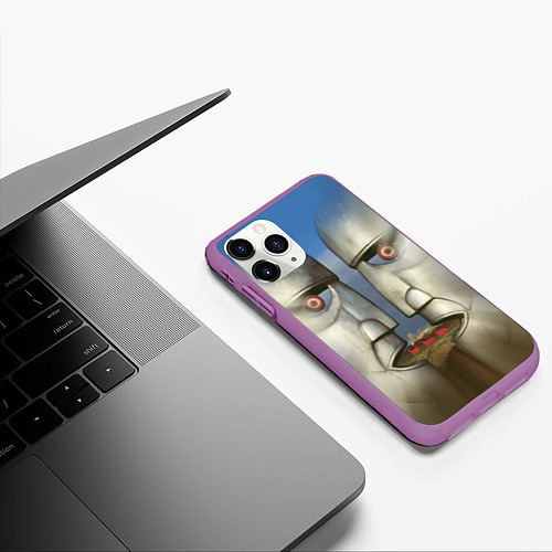 Чехол iPhone 11 Pro матовый Pink Floyd The division bell / 3D-Фиолетовый – фото 3