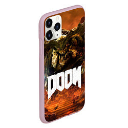 Чехол iPhone 11 Pro матовый DOOM 4: Hell Cyberdemon, цвет: 3D-розовый — фото 2