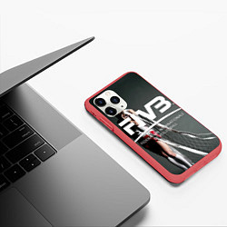 Чехол iPhone 11 Pro матовый Волейбол 80, цвет: 3D-красный — фото 2