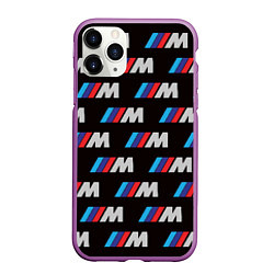 Чехол iPhone 11 Pro матовый BMW M, цвет: 3D-фиолетовый