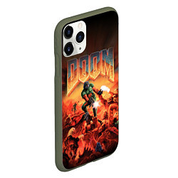 Чехол iPhone 11 Pro матовый DOOM: 1993, цвет: 3D-темно-зеленый — фото 2