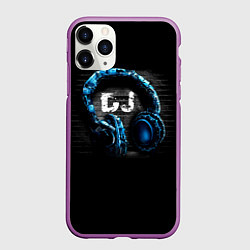 Чехол iPhone 11 Pro матовый DJ, цвет: 3D-фиолетовый